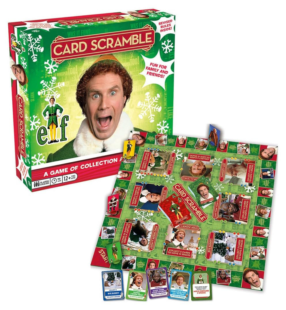 AQUARIUS Elf Card Scramble Board Game