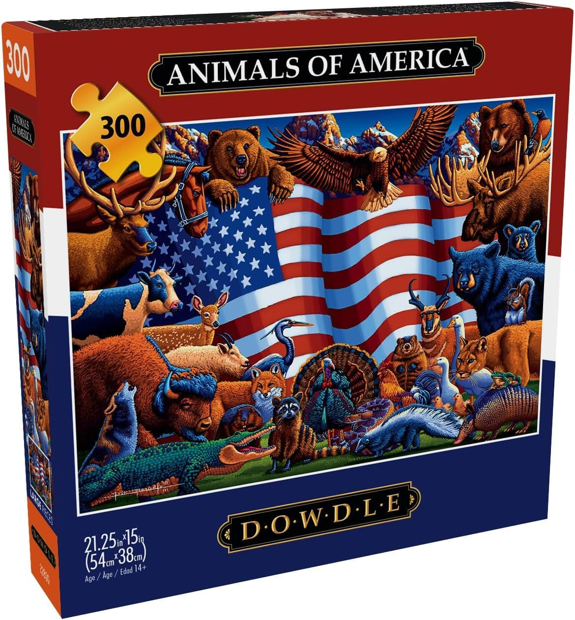 Buffalo Games - Eric Dowdle - Animals Of America - 300 Piece Jigsaw Puzzle For A