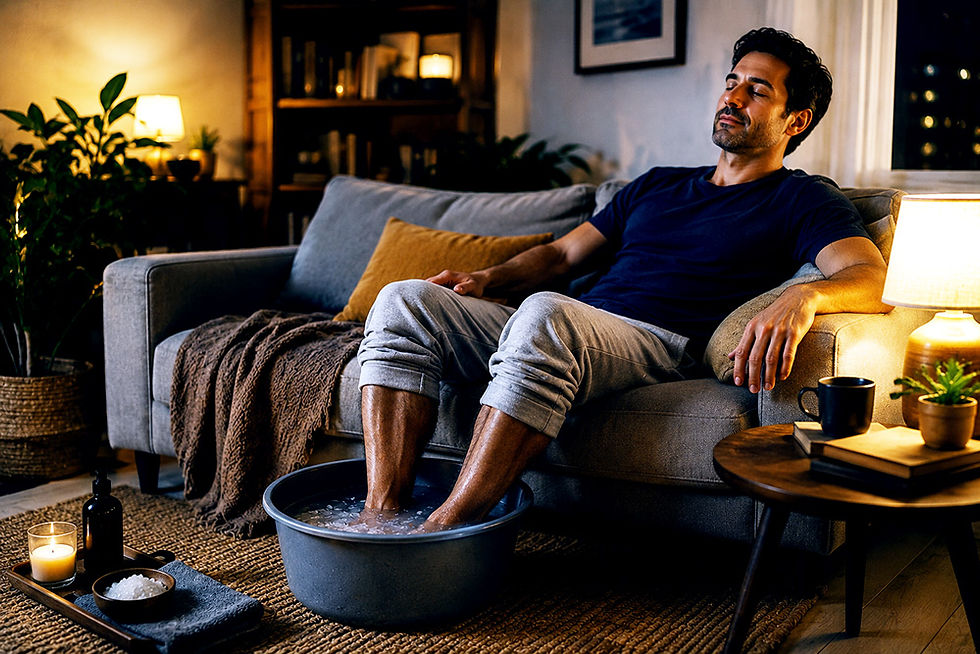 Modern style of soaking feet