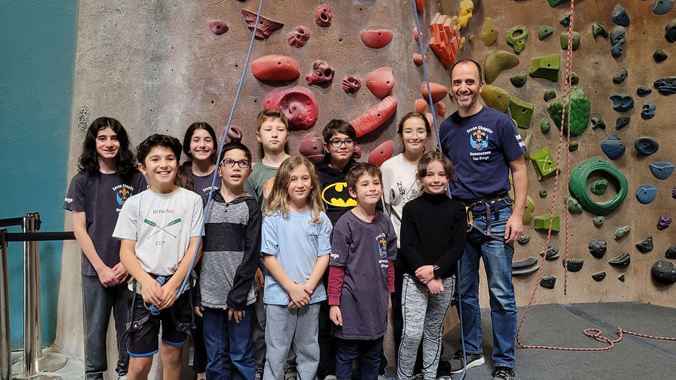 Scouts Rock Climbing