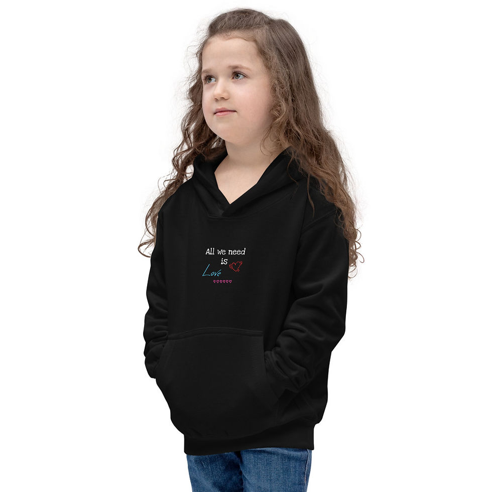 Thumbnail: All we need is love - Kids Hoodie