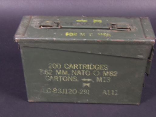 Item #143, MILITARY STEEL 7. 62MM NATO AMMUNITION CASE