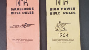 Item # 155, VINTAGE OFFICAL NRA RULES & REGULATIONS BOOKS FOR COMPETITION:
