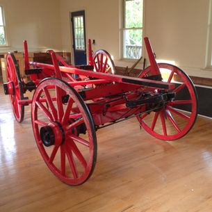 Item # 45,  RESTORED ANTIQUE LUMBER WAGON, c.1890,  MID ATLANTIC STATES, POSSIBLY VIRGINIA: