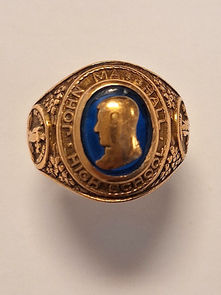 Item # 8, JOHN MARSHALL HIGH SCHOOL CLASS RING " 1953 " 