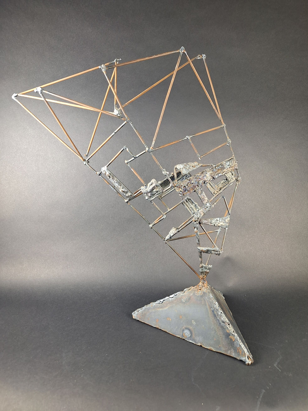 Item # 280, INTERESTING PIECE           OF MODERN/INDUSTRIAL ART,EMPHAZING GEOMETRIC ABSTRACTION:    