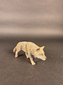 Item # 139, CAST/CARVED "WOLF" FIGURE BY BENICE JONES: 