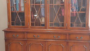 Item # 170, HEPPLEWHITE STYLE MAHOGANY BREAKFRONT