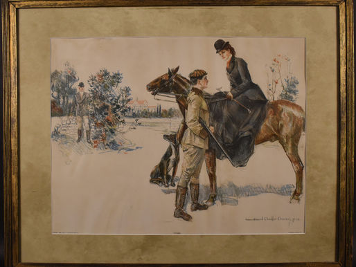 Item # 115, "POACHING" BY HOWARD CHANDLER CHRISTY (1872-1952)