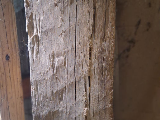 Item # 384, ANTIQUE ARCHECTUAL BEAM POST FROM SPOTSYLVANIA, VA:    
