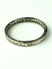 Item # 249, PLATINUM DIAMOND WEDDING BAND: 