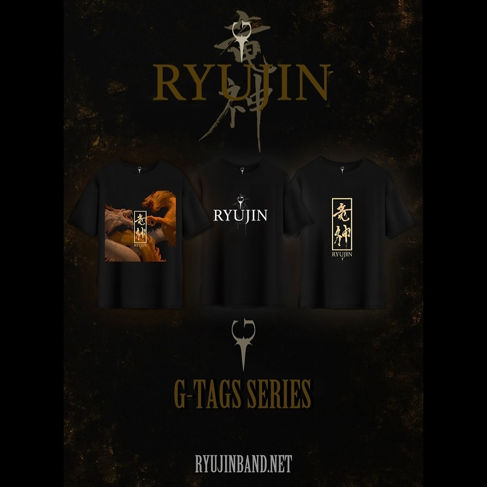 RYUJIN Japan Product🇯🇵 G-TAGS SERIES T-Shirt (Pre-order / 3 Designs)