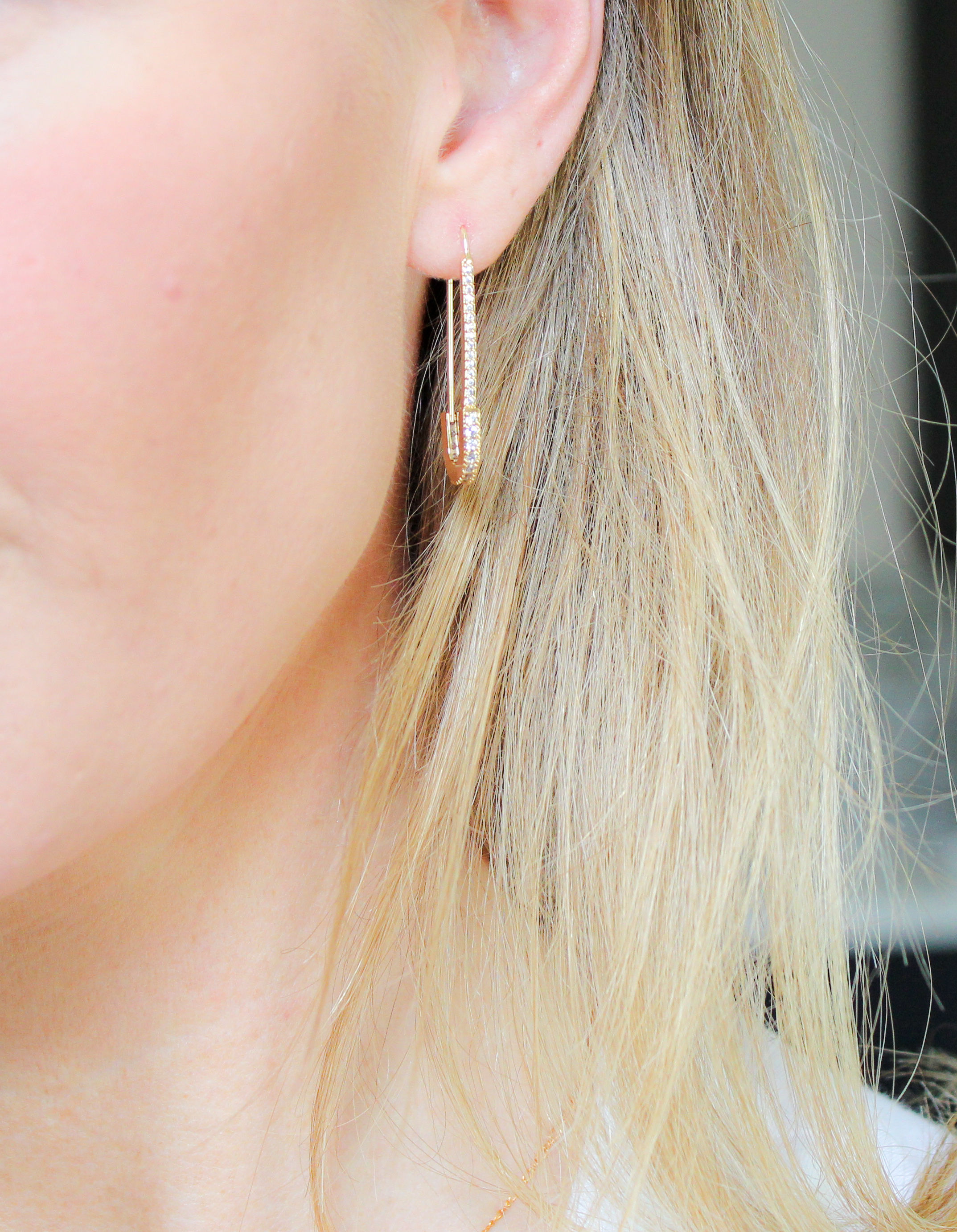 Salma Safety Pin Earrings