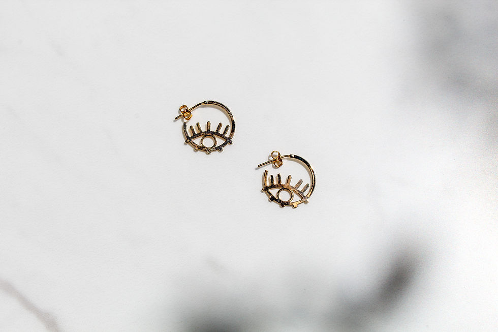 Thumbnail: Evil Eye Mini Hoops