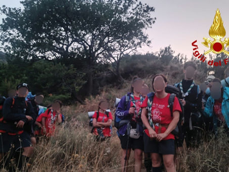 Boy scout si smarriscono nel sentiero di San Filippo: ritrovati dai Vigili del Fuoco