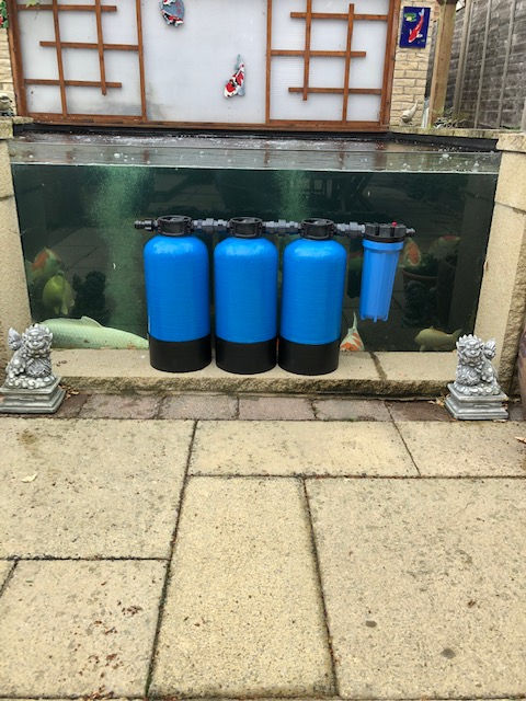 3 x 19.5" x 8"Big Blues with 10" x 2.5" pre-filter