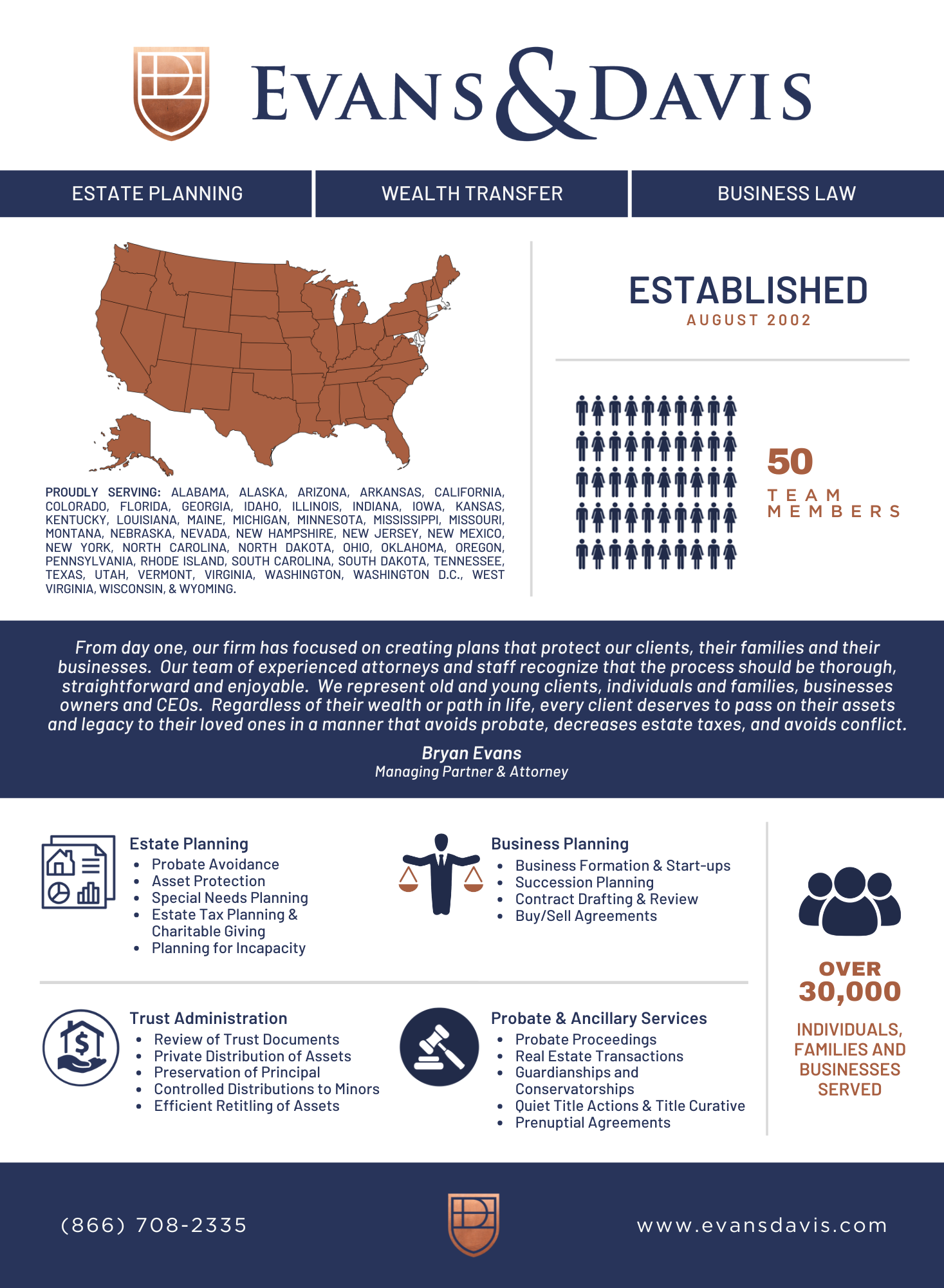 Evans & Davis Fact Sheet (PDF Download)