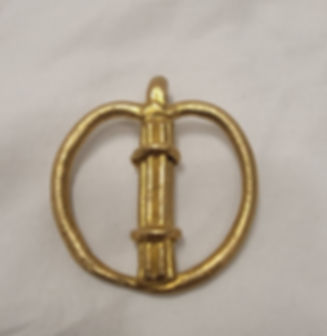 Egungun Stick Pendant - Brass