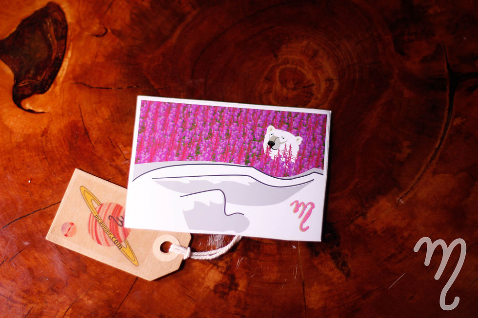 Photographie autocollants de ours florale