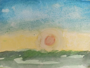 Grade 5E Students Delve into Watercolor Landscape Painting