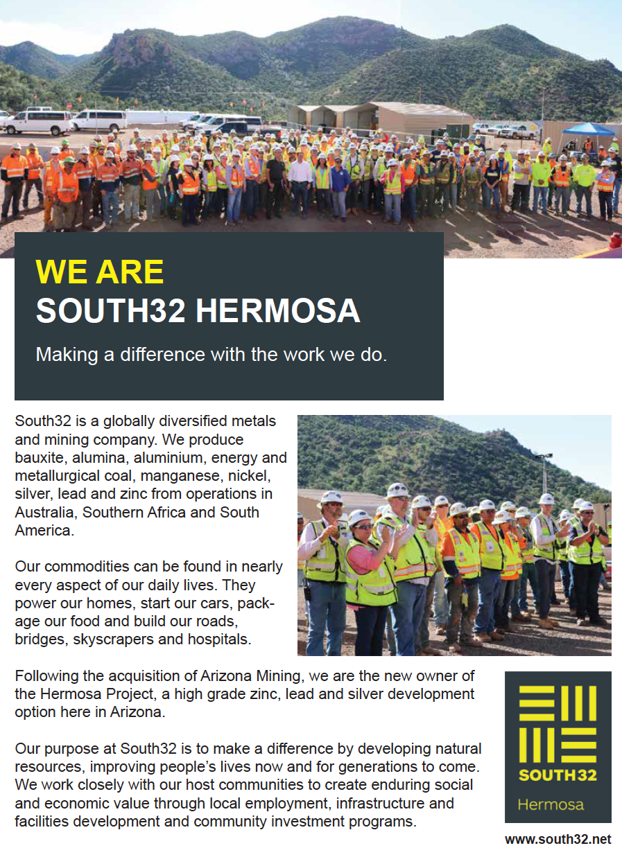 SOUTH32 - Full Page Advertisement