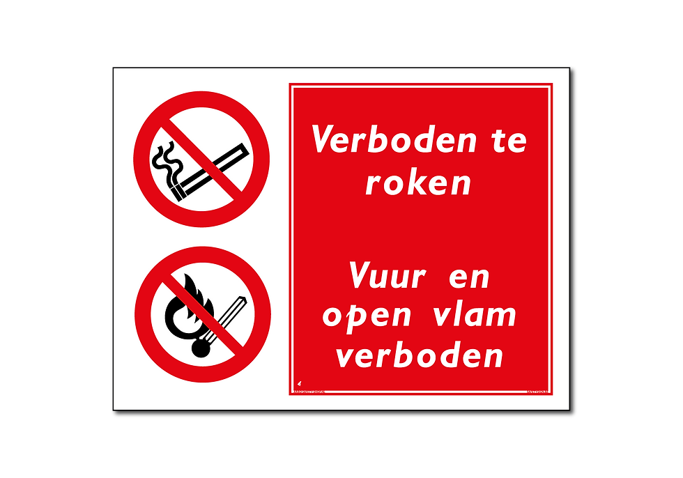 Algeheel ROOKVERBOD IN DE BAAN