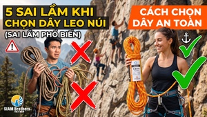5 sai lầm người mới thường gặp khi chọn dây thừng leo núi