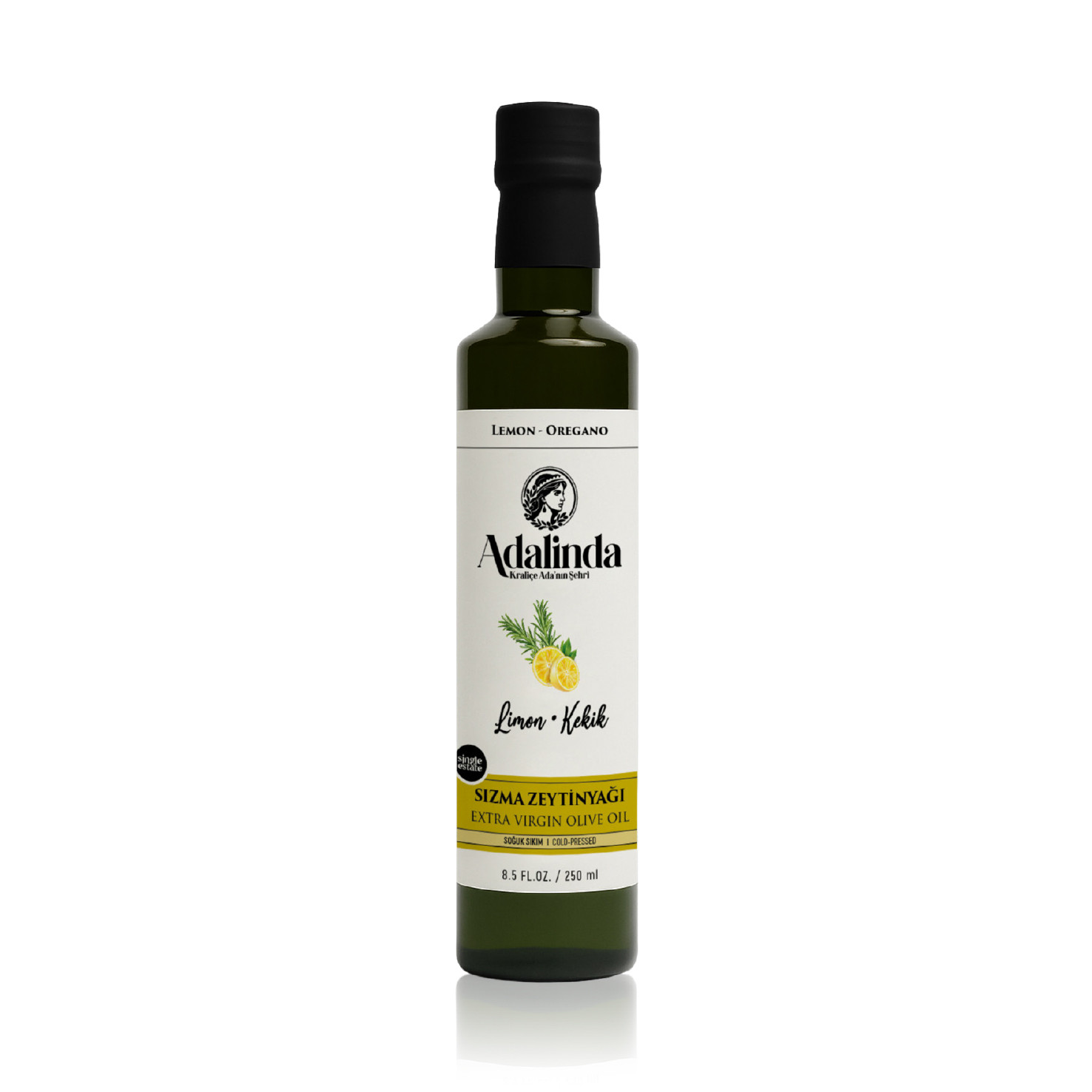 Limon, Kekikli Soğuk Sıkım Sızma Zeytinyağı - 250 ml