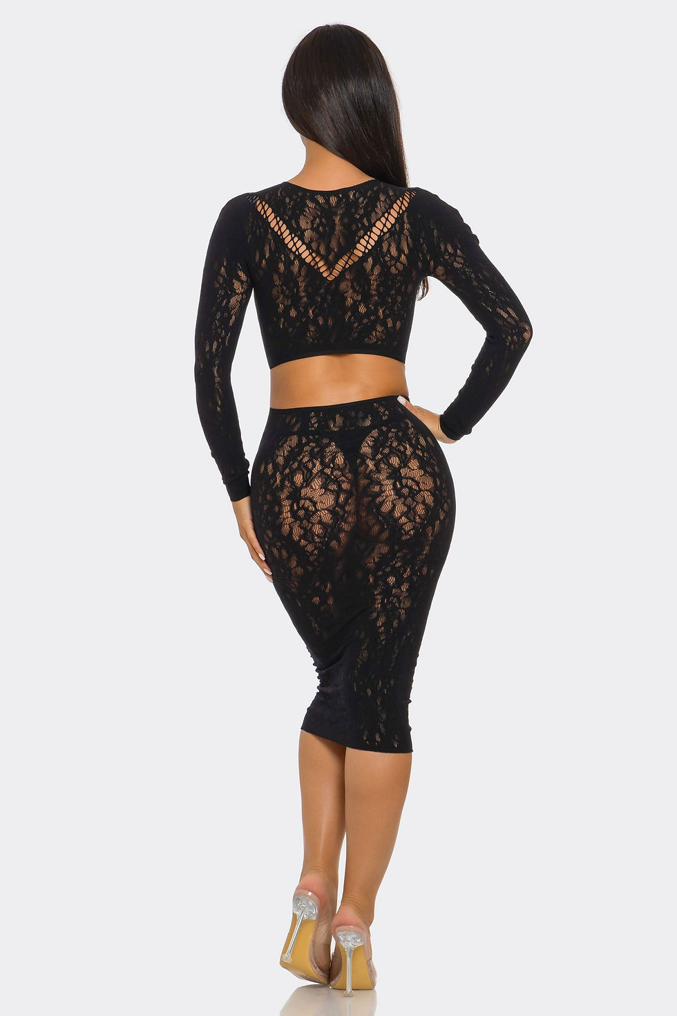 Thumbnail: Lace Daze Bodystocking Set