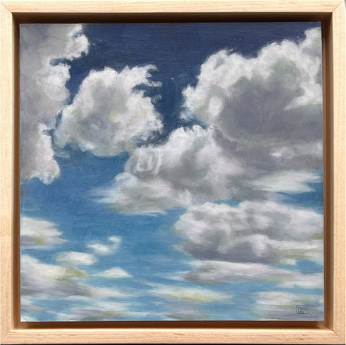 a cloudscape where focus changes with distance