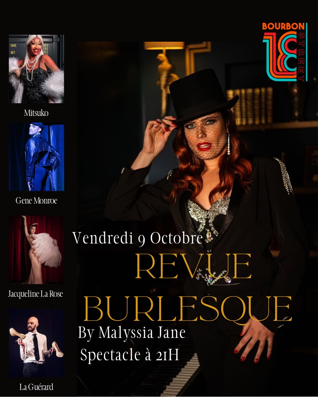 Revue burlesque Malyssia Jane