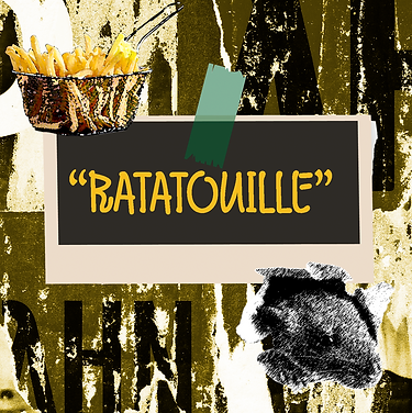 A cover for "Ratatouille" featuring a rat and fry basket