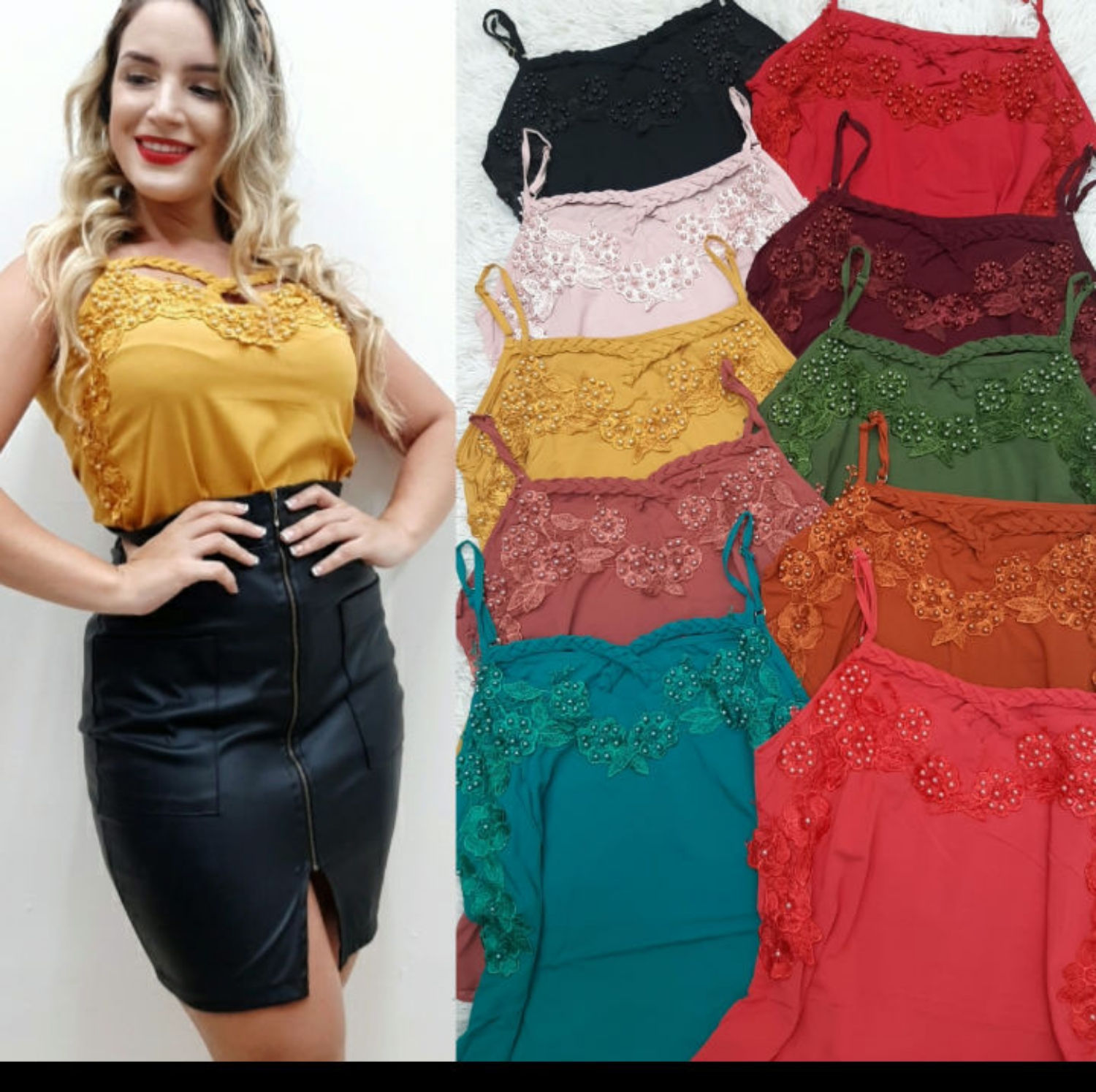 Blusas de alça trançada