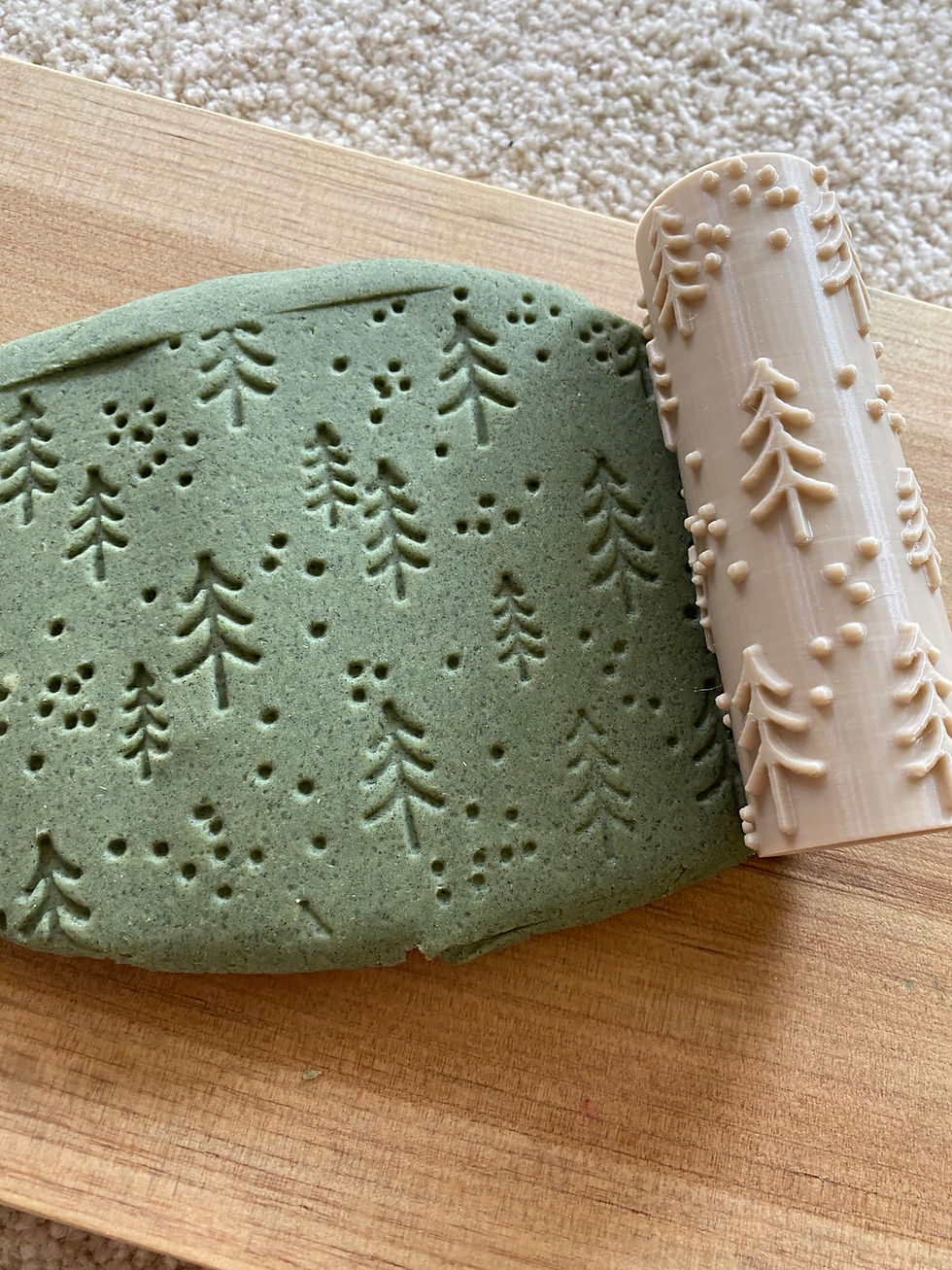 Thumbnail: Christmas Tree Textured Roller 