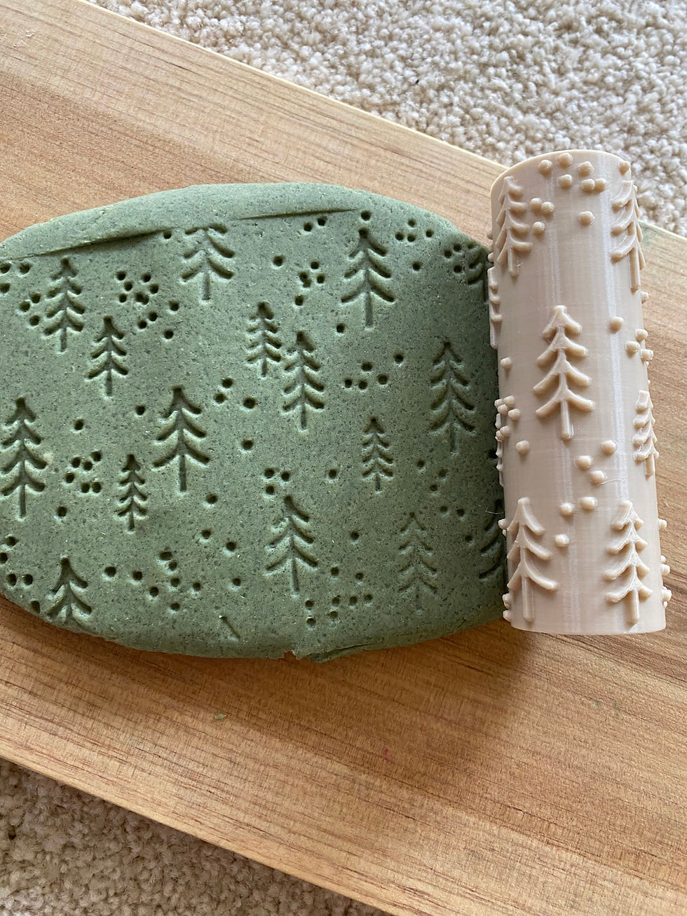 Thumbnail: Christmas Tree Textured Roller 