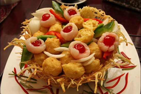 Arranged Food and Objects