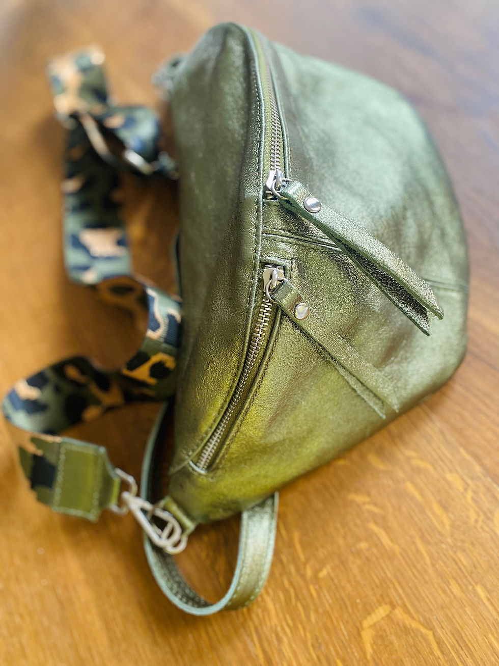 Thumbnail: IDA XL inklusive 2 Gürtel Umhängetasche Tasche Ledertasche Großbody Großbodybag