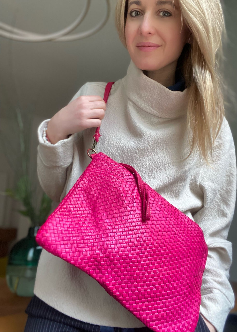 Thumbnail: MIA Umhängetasche Tasche Leder Ledertasche Clutch 