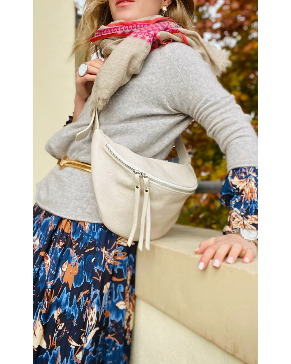 Thumbnail: IDA L Slingtasche Umhängetasche Tasche Ledertasche