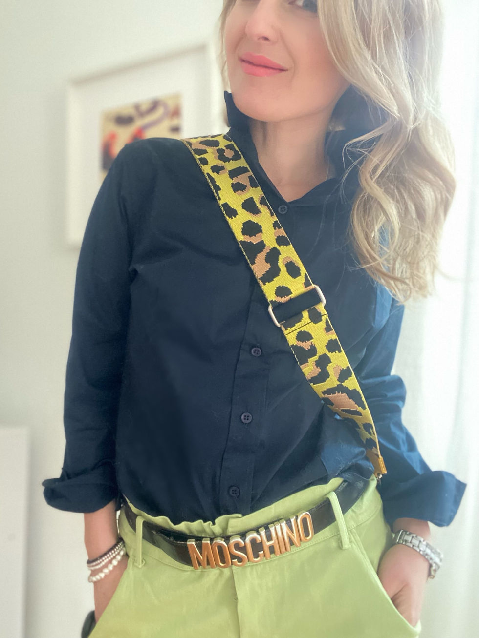 Thumbnail: IDA XL inklusive 2 Gürtel Umhängetasche Tasche Ledertasche Großbody Großbodybag