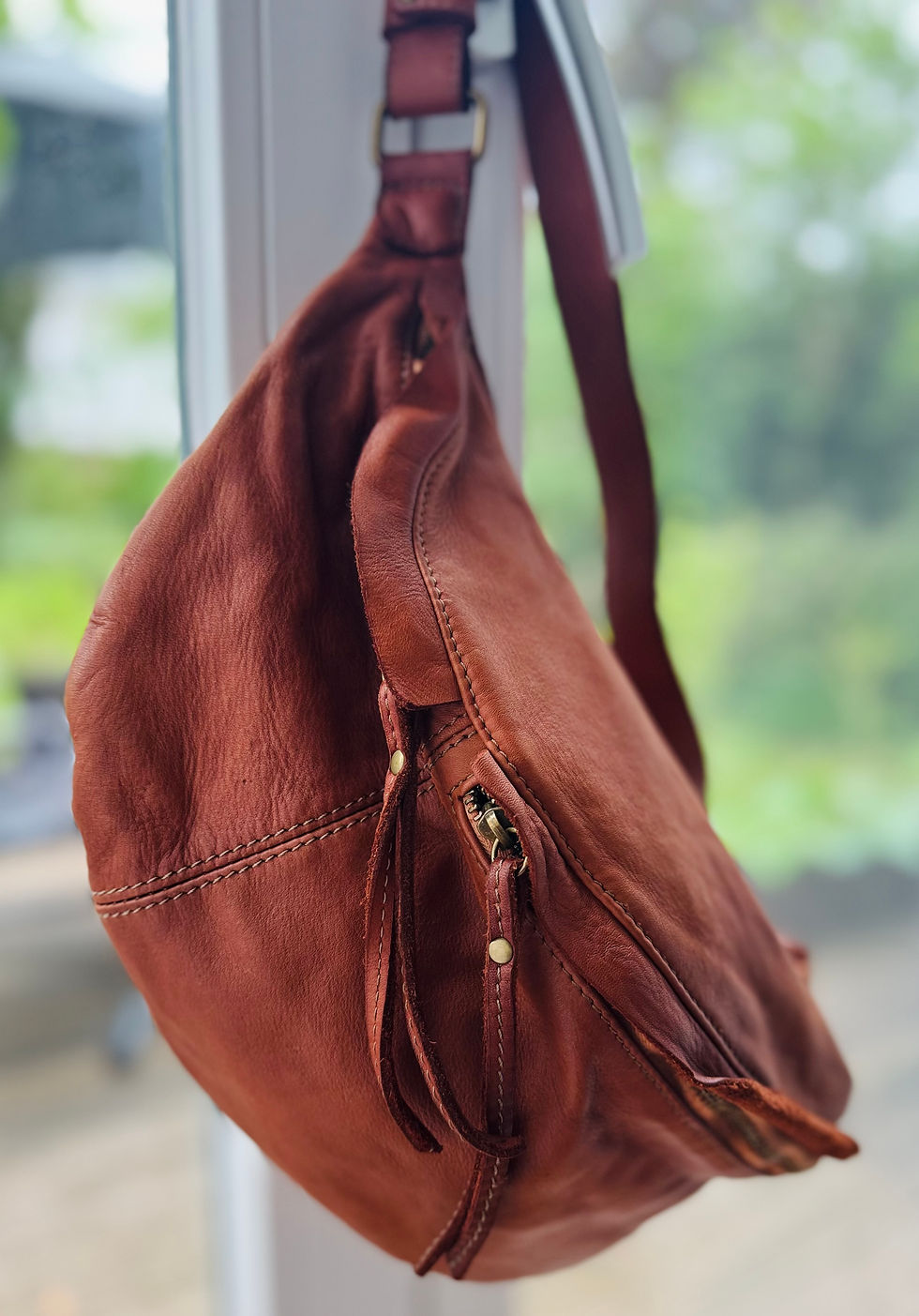 Thumbnail: IDA XXL Umhängetasche Tasche Ledertasche Großbody Großbodybag Nappa Leder