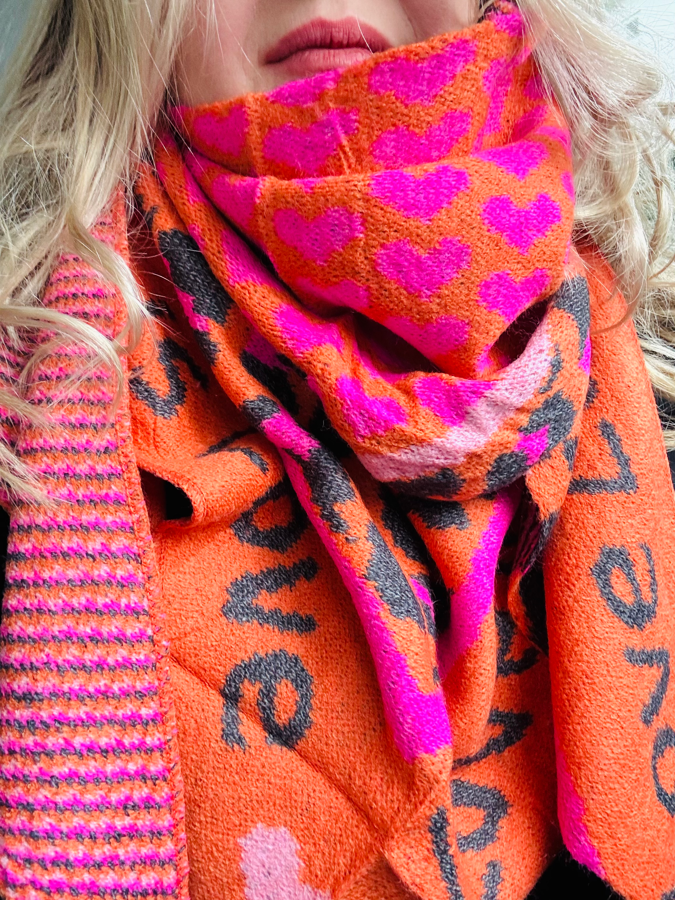 XXL Schal Strukturstrick Dreieckstuch Tuch Strickschal Wolle Wollschal Halstuch