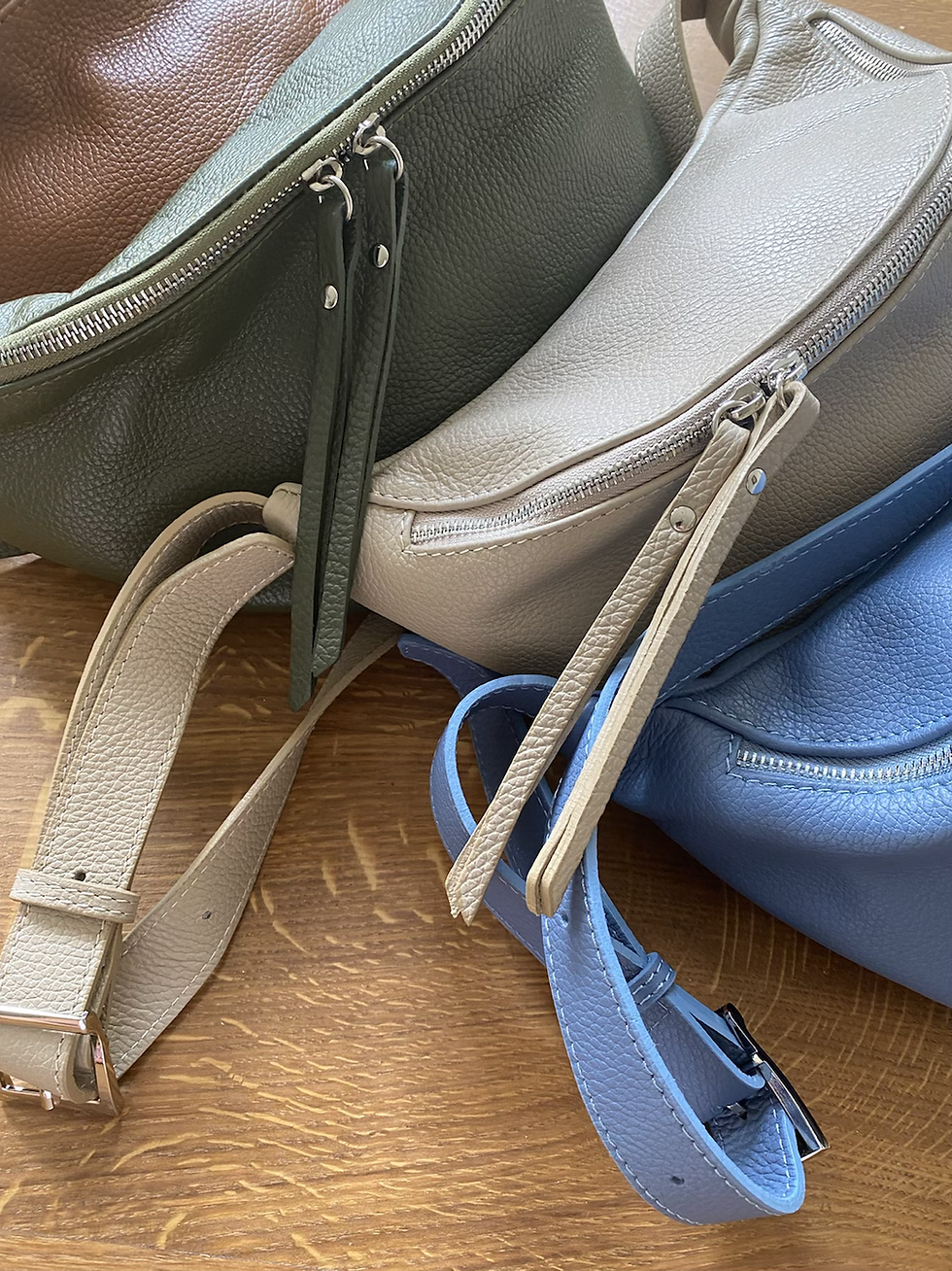 Thumbnail: IDA L Slingtasche Umhängetasche Tasche Ledertasche