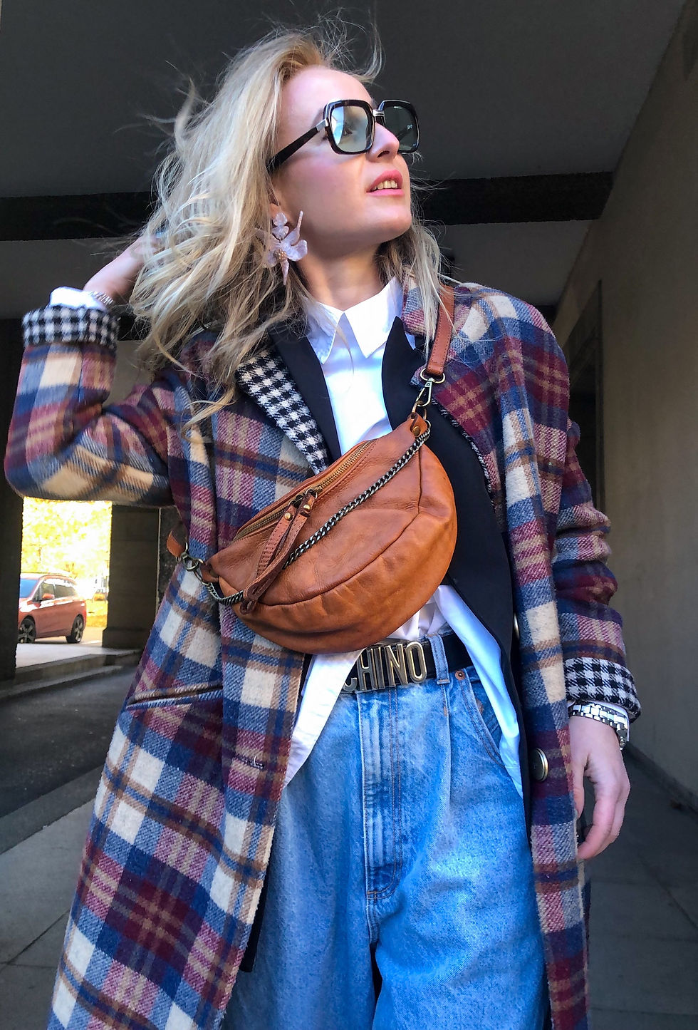 Thumbnail: ZOE S Vintage Nappa Leder Umhängetasche Tasche Ledertasche Luxus Leder Handtasch
