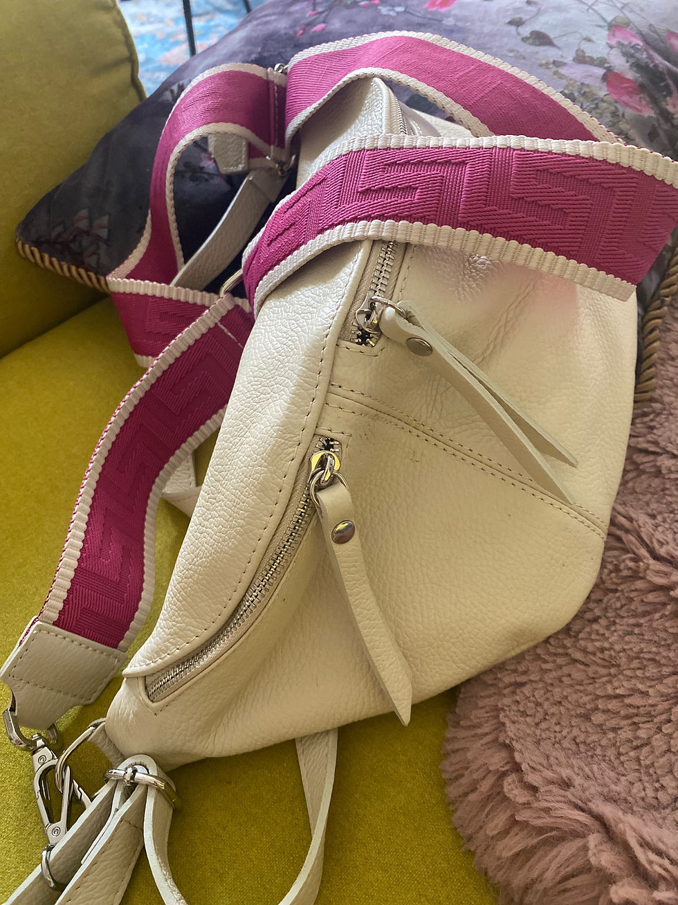 Thumbnail: IDA XL inklusive 2 Gürtel Umhängetasche Tasche Ledertasche Großbody Großbodybag
