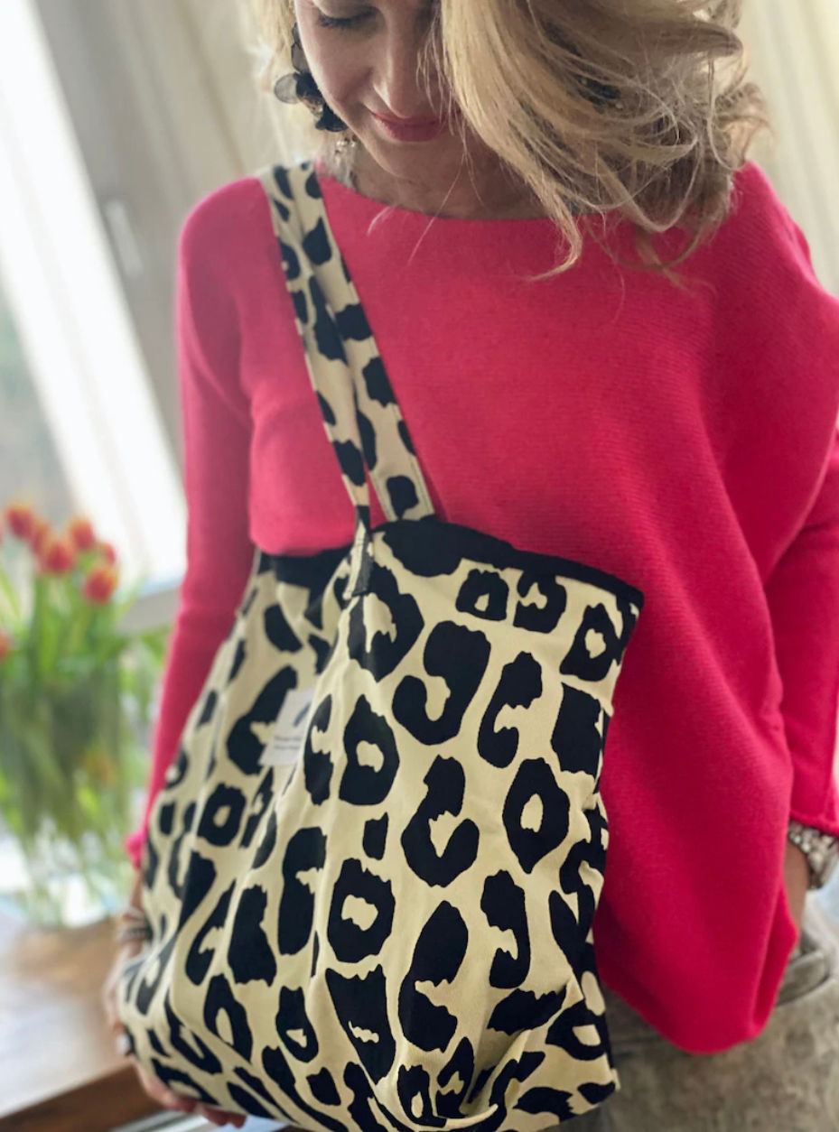 Miniaturbild: SOFI Shopper Baumwolle Tasche Baumwolletasche Leo Leoprint super stylish