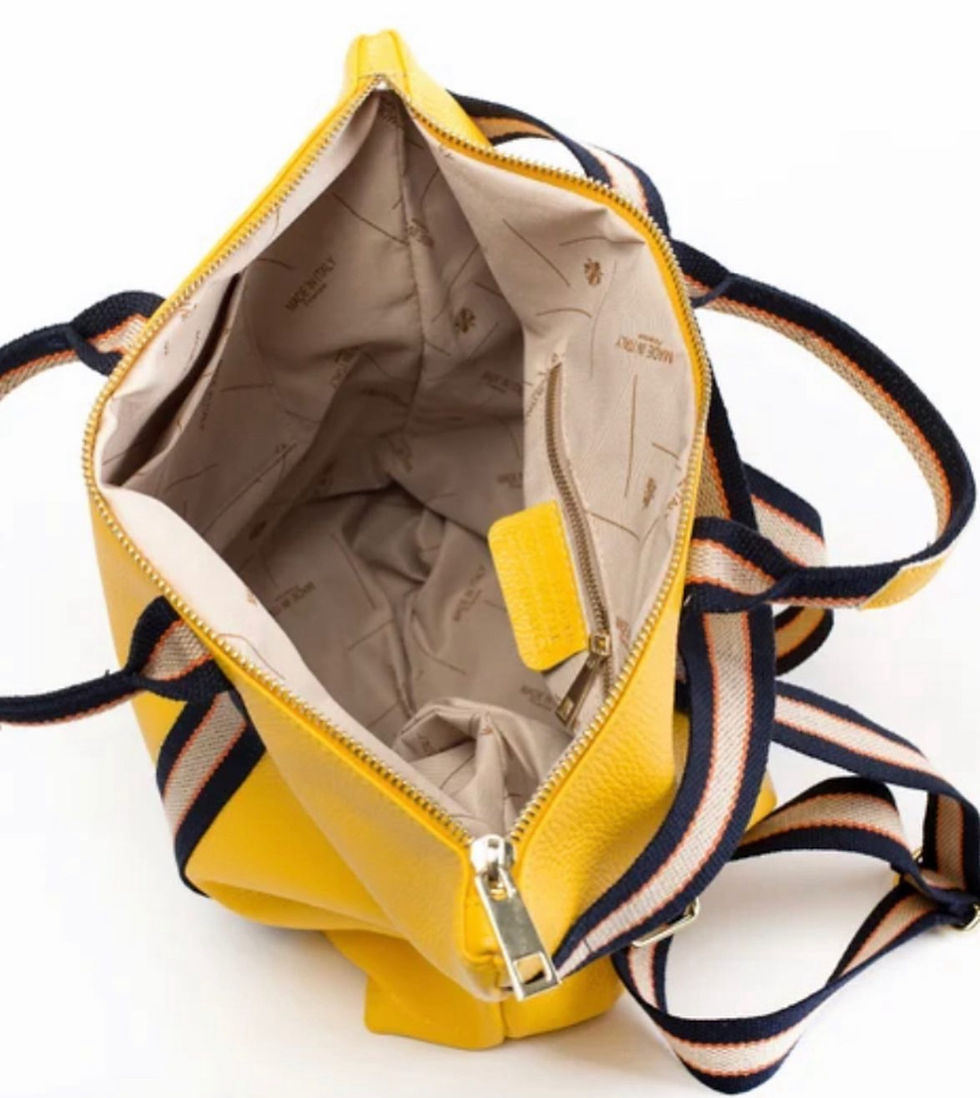 Thumbnail: Jasper Ledertasche Gelb Ledertasche Tasche Lederrucksack Schultasche Bag Bagpac