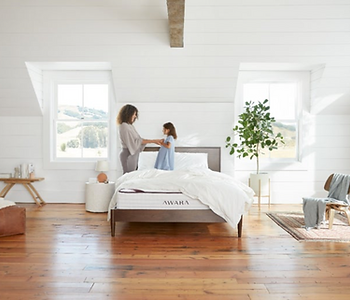 Organic mattress made by awara set in a modern house