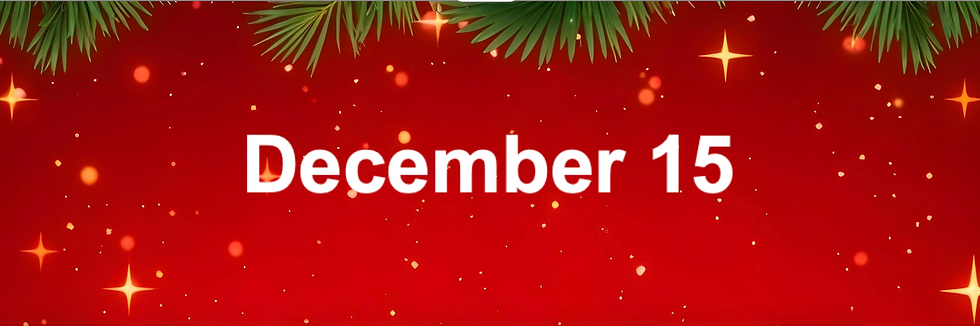 December 15 - Traditional Indulgence of the day!