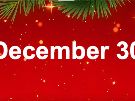 December 30 - Traditional Indulgence of the day!